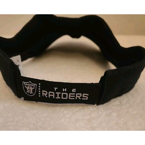 Raiders Golf Visor Adjustable Black Hat NFL Rebock One Size - Picture 6 of 8